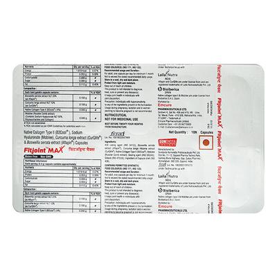 FITJOINT MAX Gluten Free Capsule 10's - Supplements-Sup