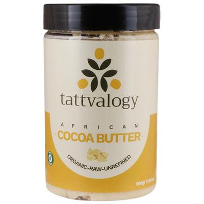 Tattvalogy African Cocoa Butter Raw Unprocessed & Unrefined 500 gm - Body Butter