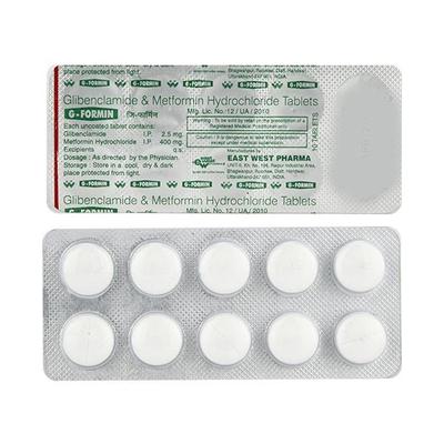 G Formin Tablet 10'S - Diabetes-Ant
