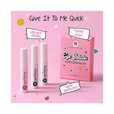 MyGlamm POPxo Liquid Eyeliner Kit - Eye Gotchu-3-Monday Blues, Red Flag, Pinky Swear 9 ml - Eyeliners