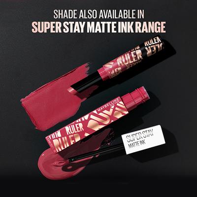 Maybelline New York Superstay Matte Ink Lip Color Ruler - 80 5ml - Liquid Lipsticks