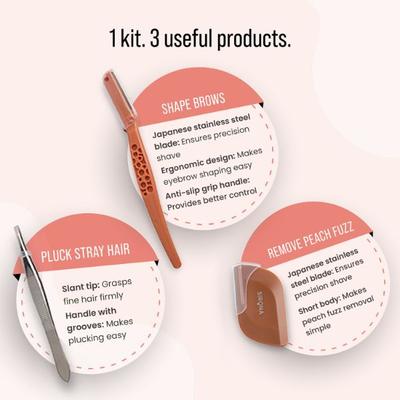 Sirona Reusable Facial Hair Removal Kit (Pack of 3) 1's - Shaving & Hair Removal