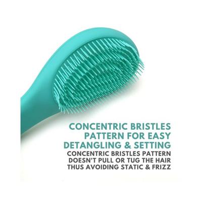 Alan Truman Dt03 Detangling Brush Green 1's - Hair Brushes