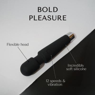 Libertee Body Massager Rechargeable 12 Modes Noir 1's - Massagers And Vibrators