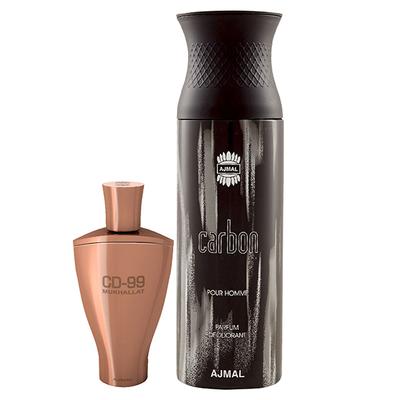 Ajmal CD 99 Mukhallat Concentrated Perfume Oil Floral Oriental And Carbon Homme Deodorant Citrus Spicy Fragrance 214 ml - Perfumes (Edt/Edp)