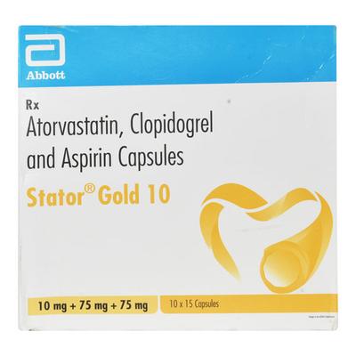 STATOR GOLD 10mg Capsule 15's - High Cholesterol-Dys