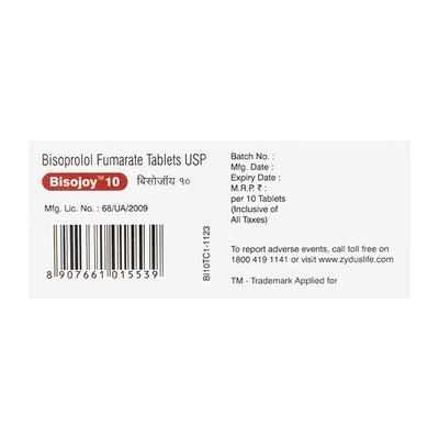 BISOJOY 10 Tablet 10's - Hypertension-Bet