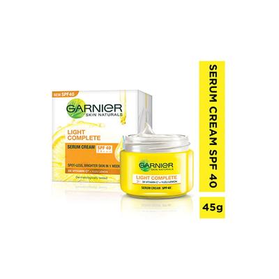 Garnier Light Complete Serum Cream 45G With Light Complete Body Lotion 125Ml Free 170 Gm - Day Cream