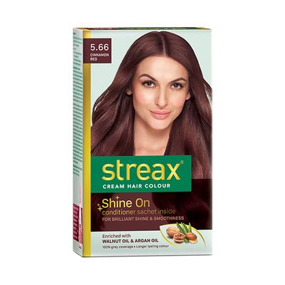 Streax Hair Colour - Cinnamon Red (70gm+50ml) 1's - Crème
