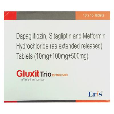 GLUXIT TRIO 10/100/500 Tablet 15's - Diabetes-Ant