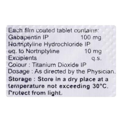 TRUGABA NT 100 Tablet 10's - Neuropathic Pain-Dru