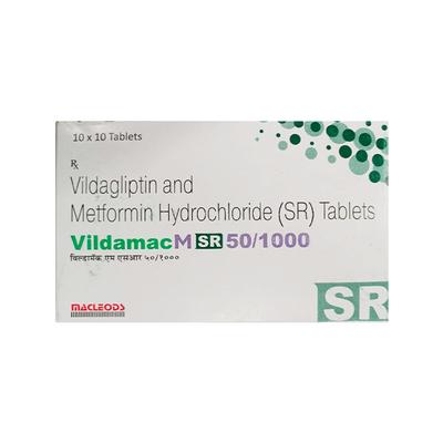 VILDAMAC M SR 50/1000 Tablet 10's - Diabetes-Ant