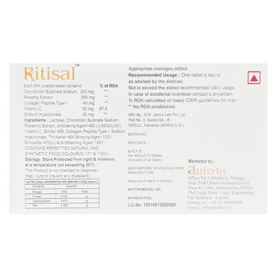 Ritisal Tablet 10'S - Supplements-Ent
