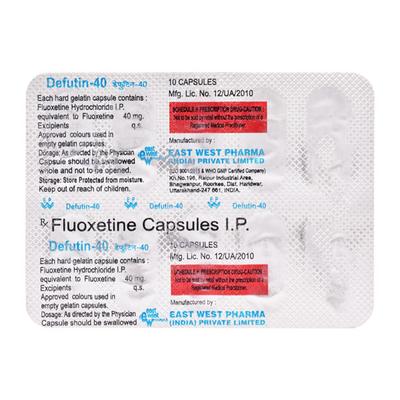 DEFUTIN 40 Capsule 10's - Depression-Ant