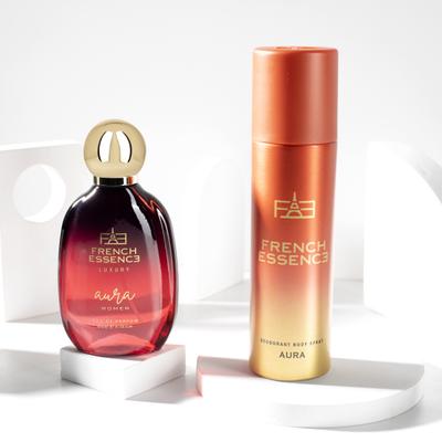 French Essence Aura Gift Set - Deodorant Body Spray 150 ml + Perfume 60 ml 1's - Perfumes (Edt/Edp)