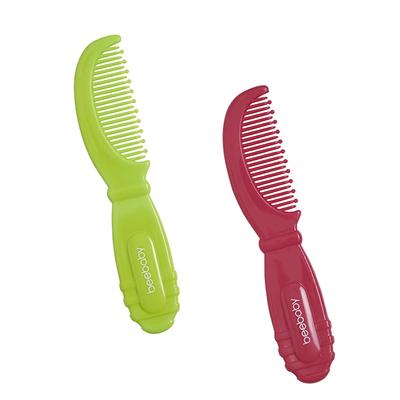 BeeBaby Round Edge Baby Comb -(Pink & Green) 0M+ 2's - Baby Skin Care