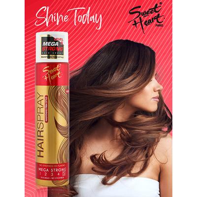 Sweet Heart Mega Strong Hair Spray 250 ml NEW - Hair Sprays & Mists