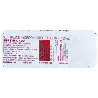 Sertima 100mg Tablet 10'S - Depression-Ant