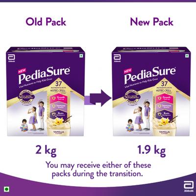 Pediasure Scientifically Designed Nutrition Drink Refill - Vanilla Flavour 1.9 kg - Kids Nutrition