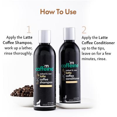 Mcaffeine Damage Repair Shampoo & Conditioner - Latte Coffee Routine 500 ml - Dry Shampoos & Conditioners