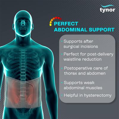 Tynor Abdominal Support (L) (A 01) - Back/Abdomen Supports