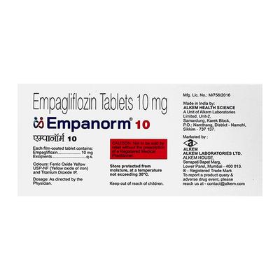 EMPANORM 10 Tablet 10's - Diabetes-Ant