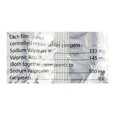 VALPOREST CR 500 Tablet 10's - Epilepsy/Convulsion-Ant