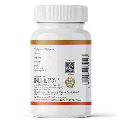 INLIFE Flaxseed Oil 500 mg Veg Capsules 60's - Omega Fish Oil Fatty Acids