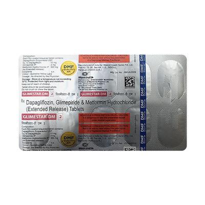 GLIMESTAR DM 2 Tablet 10's - Diabetes-Ant