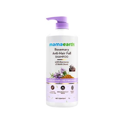 Mamaearth Rosemary Anti-Hair Fall Shampoo with Rosemary & Methi Dana 1000 ml - Shampoos