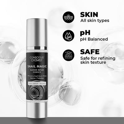 Conscious Chemist 97 % Active Snail Mucin Face Serum For Barrier Repair & Anti Ageing 50ml - Face Serum