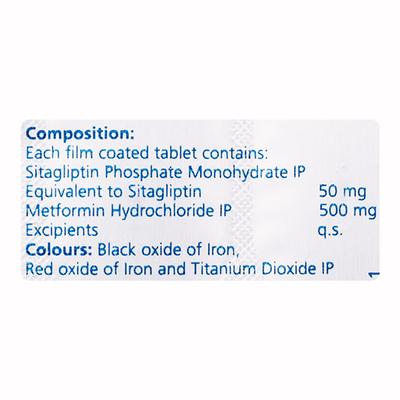 TERGRA M 50+500 Tablet 10's - Diabetes-Ant