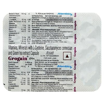 GROGAIN Capsule 10's - Supplements-Vam