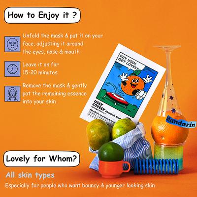 The Face Shop Ugly Lovely Mandarin Masksheet 23 ml - Sheet Masks
