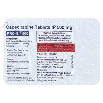 PRO 5 Tablet 10's - Cancer Oncology-Cyt