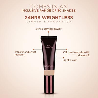 Colorbar 24Hrs Weightless Liquid Foundation Fw 4.4 25 ml - Foundation