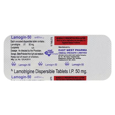 Lamogin 50mg Tablet 10'S - Epilepsy/Convulsion-Ant