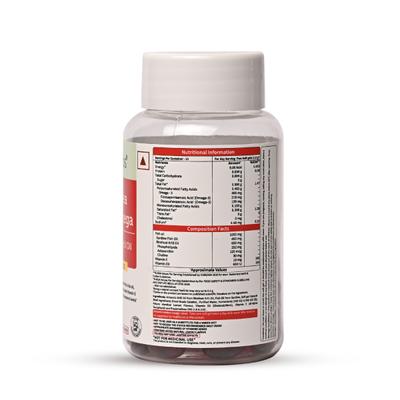 Neuherbs Deep-Sea Heart Omega Softgels - Lemon Flavour 30's - Omega Fish Oil Fatty Acids