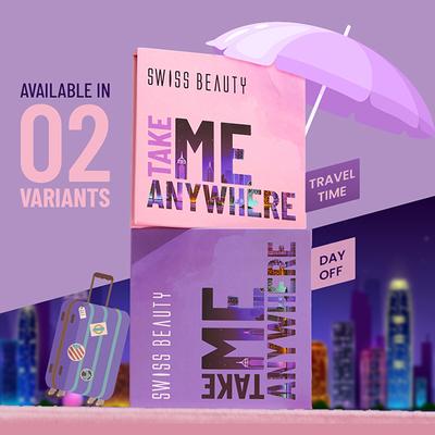 Swiss Beauty Take Me Anywhere Face Palette - Travel Time 45 gm - Blushes