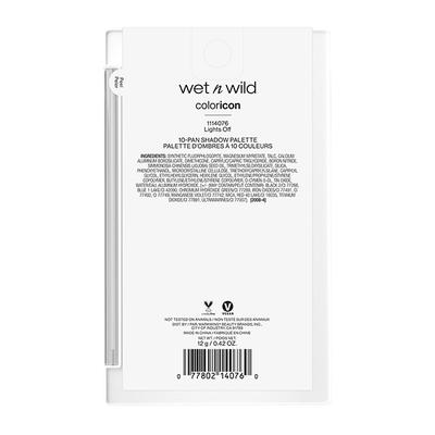 Wet N Wild New Color Icon 10 - Pan Shadow Palette - Lights off 12 gm - Eye Shadow Palettes