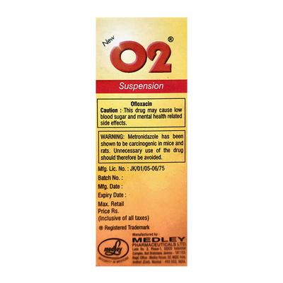 O2 NEW DELICIOUS MANGO FLAVOUR Suspension 60ml - Bacterial Infections-ABC