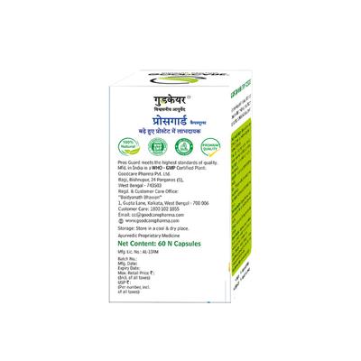 Goodcare Pros Guard Prostate Health Capsule 60's - Personal Care (Ayush)