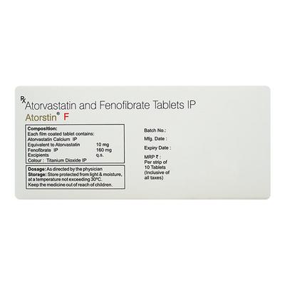 ATORSTIN F Tablet 10's - High Cholesterol-Dys