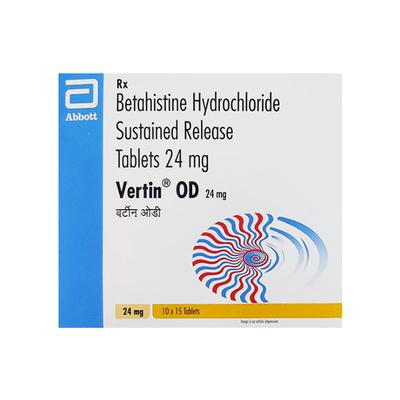 VERTIN OD 24mg Tablet 15's - Vertigo-Ant