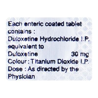 Symbal 30mg Tablet 10'S - Depression-Ant