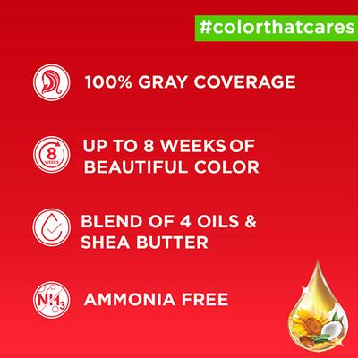 Revlon Color 'N Care Nourishing Permanent Hair Color - 6.60 Intense Red 160 gm - Crème