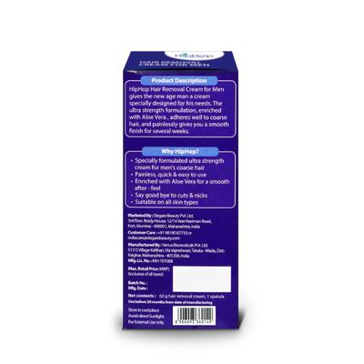 Hiphop Skincare Hair Removal Cream For Men 60 gm - Shaving & Hair Removal