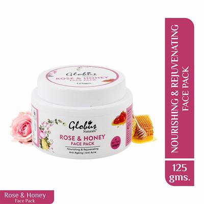 Globus Naturals Rose & Honey Nourishing & Rejuvenating Face Pack 125 gm - Face Packs
