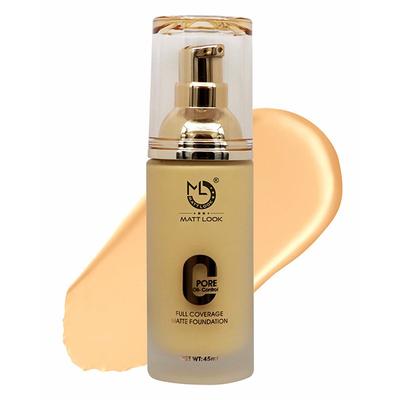 Matt Look Zero Pore Oil Control Full Coverage Matte Foundation, Ivory 45 ml - Foundation