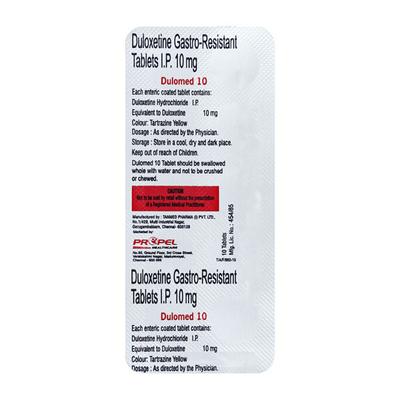 DULOMED 10 Tablet 10's - Depression-Ant